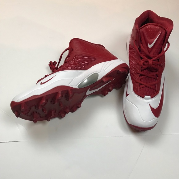 Nike Red and White Cleats size 15 - Picture 2 of 5